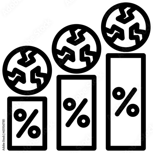 Defect Rate Outline Icon