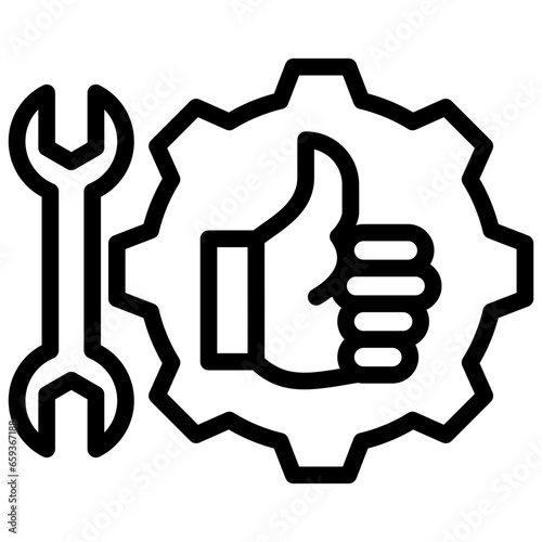 Maintenance Outline Icon