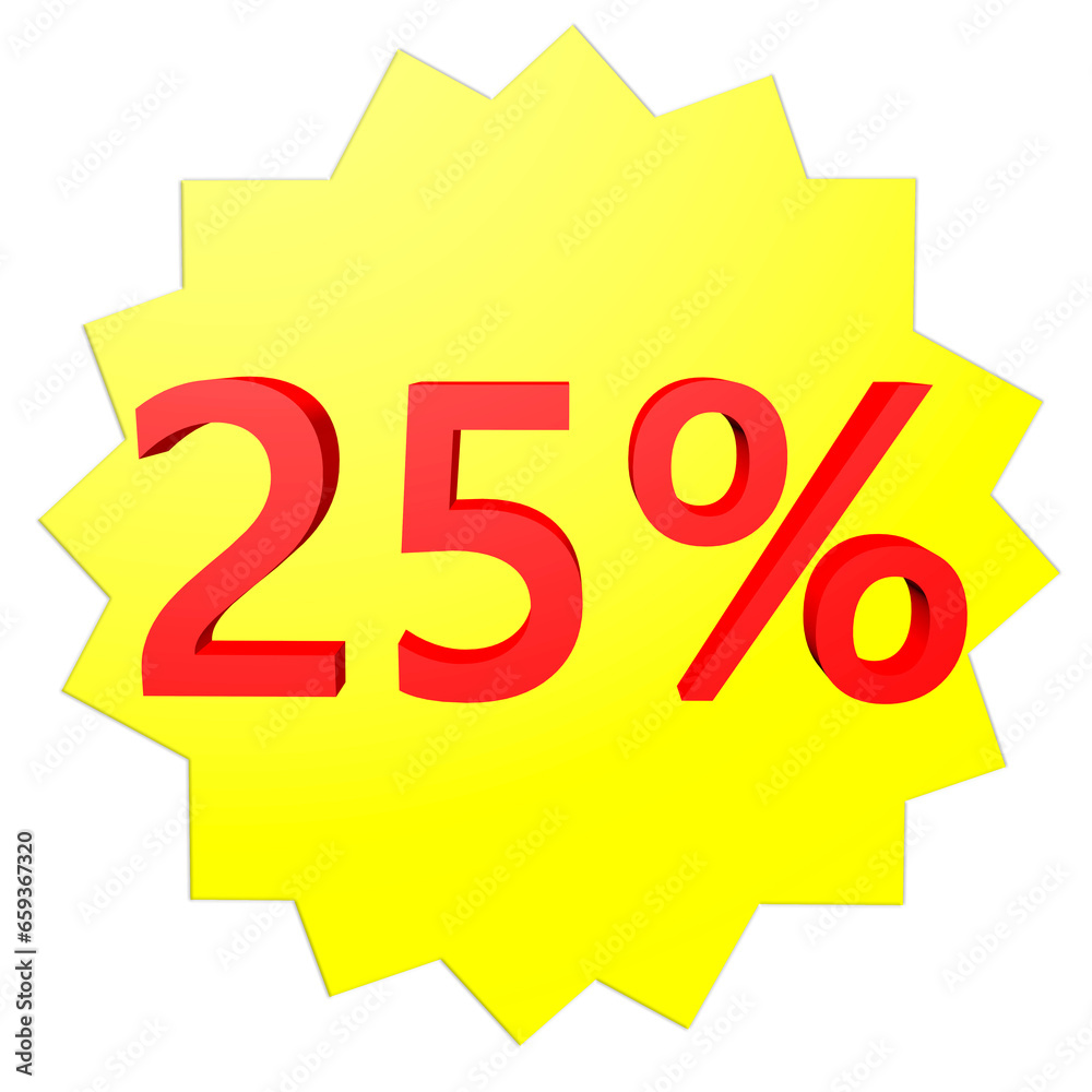 25% OFF Super Discount 25% Discount twenty-five percent promotion