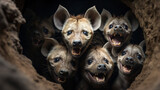 hyenas predator Generative AI