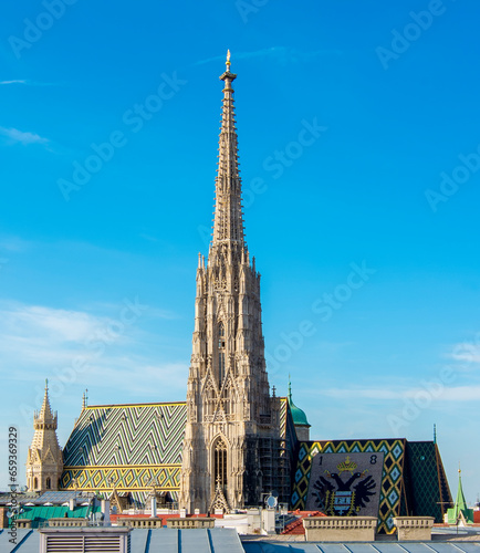 St. Stephen's cathedral in center of Vienna, Austria