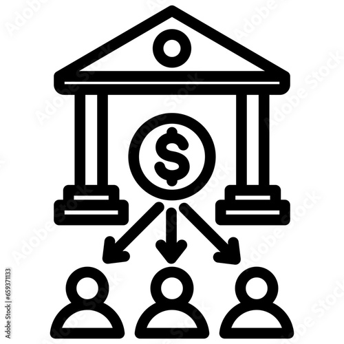Retail Banking Outline Icon