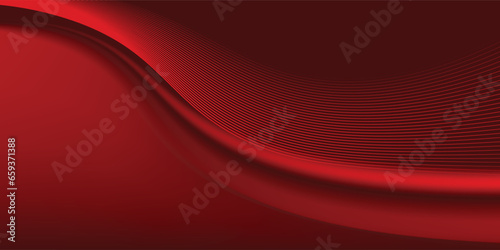 red abstract background with line elements modern vector illustration