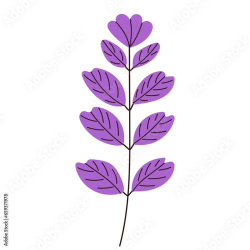 plant in flat style  on white background  vector
