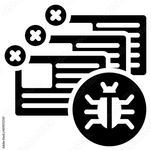 Adware Glyph Icon