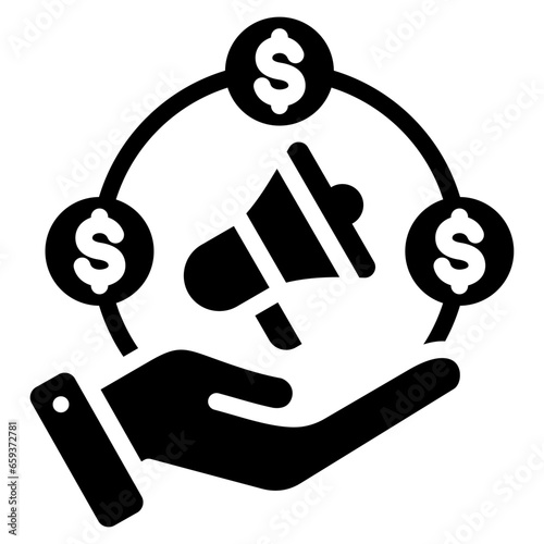 Commission Glyph Icon