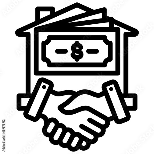 Down Payment Outline Icon