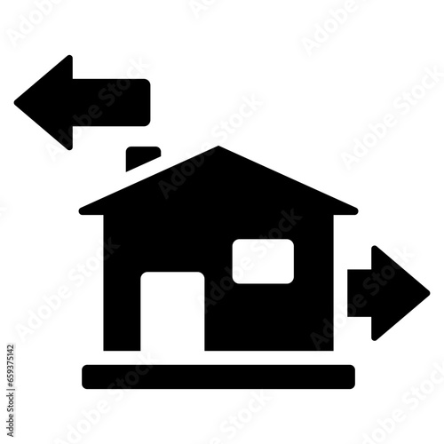 Rental Property Glyph Icon