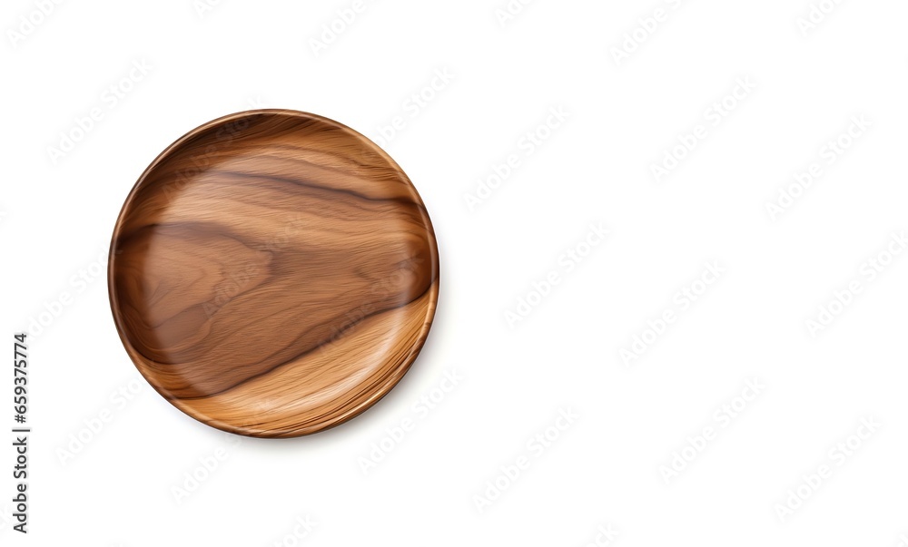 wooden plate isolated on white background wooden plate isolated on white background