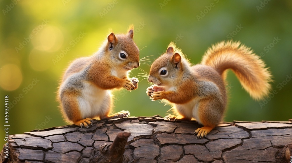 Squirrels belong to the family, which contains small and mediumsized