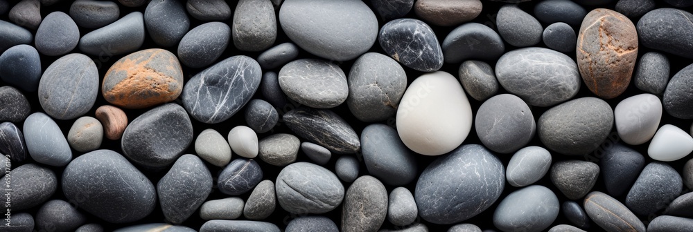 gray stone pebbles edge to edge background. gray stone pebbles edge to edge background.