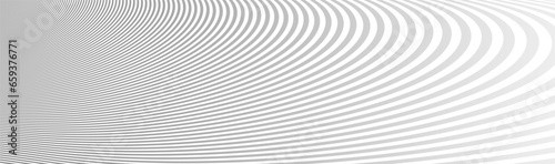 Light grey lines in 3D perspective vector abstract background, dynamic linear minimal design, wave lied pattern in dimensional and movement.