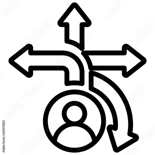 Pathways Outline Icon