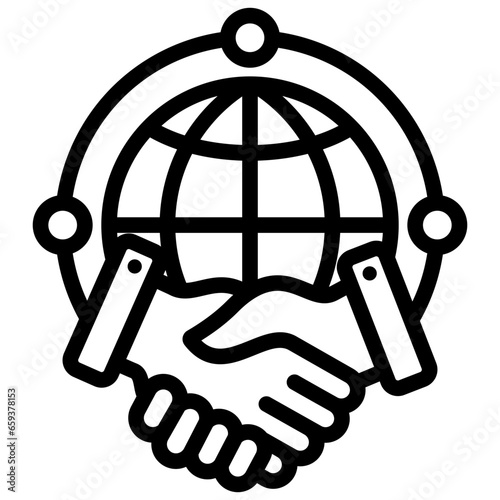 Global Outline Icon