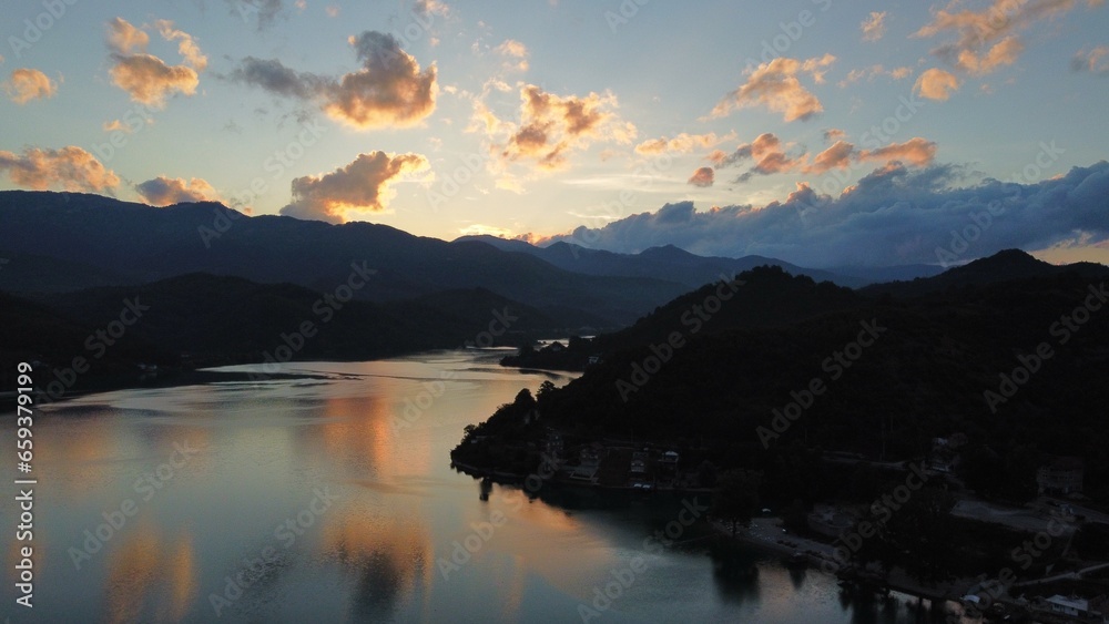 Beautiful Lake in Bosnian Landscape