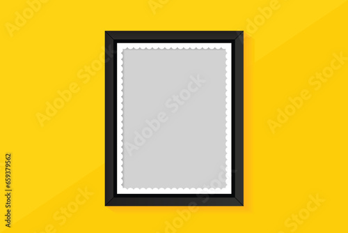 Realistic photo frames white trendy background banner vector file 