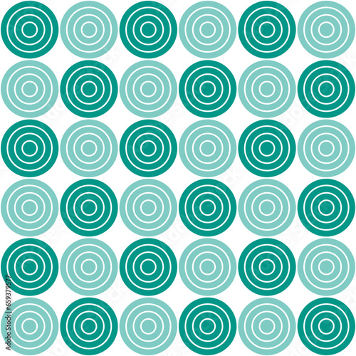 Green circle pattern. Circle vector seamless pattern. Decorative element, wrapping paper, wall tiles, floor tiles, bathroom tiles.