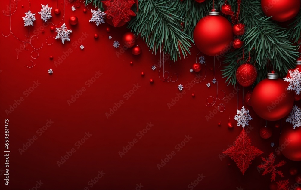 New year and Christmas background for websites and banners with space for copy created with generative Ai 