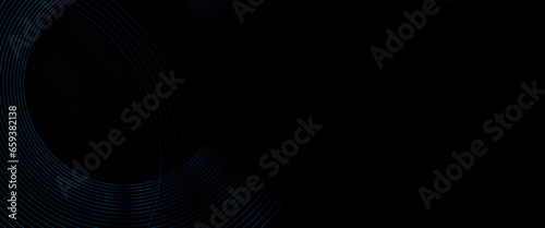 Modern shiny blue diagonal rounded lines pattern  abstract dark blue background with glowing geometric lines.