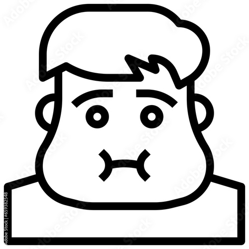 face1 filled outline icon,linear,outline,graphic,illustration photo
