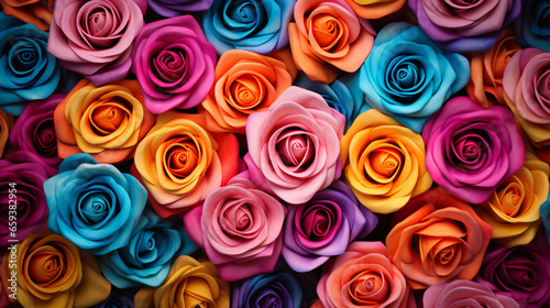 Flowers. Colorful roses background