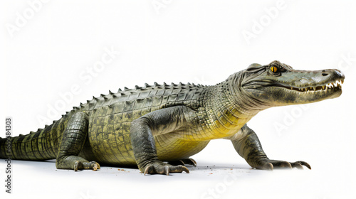 Gharial isolated on white background