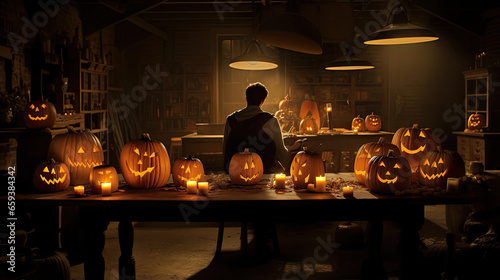 Pumpkin Carving by Candlelight