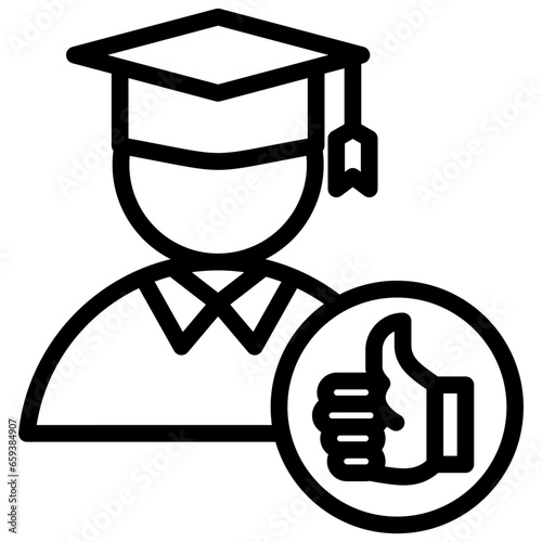 Scholar Outline Icon