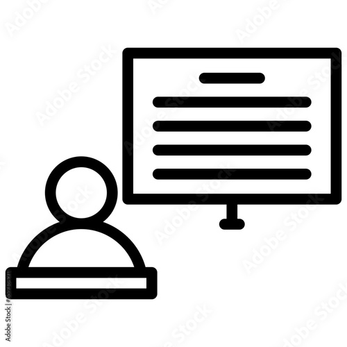 Lecturers Outline Icon