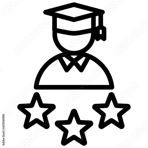 Bachelor Of Arts Outline Icon