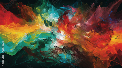 Beautiful Colorful Abstract Graphic Background | AI Generate