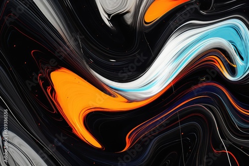 Mesmerizing Swirls of Vivid Hues in Fluid Abstraction