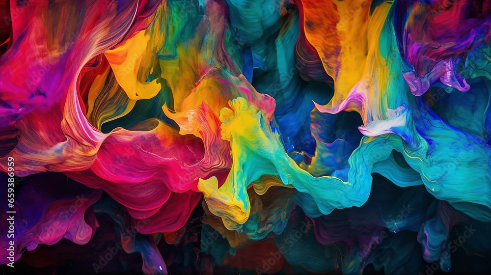 Beautiful Colorful Abstract Graphic Wallpaper | AI Generate