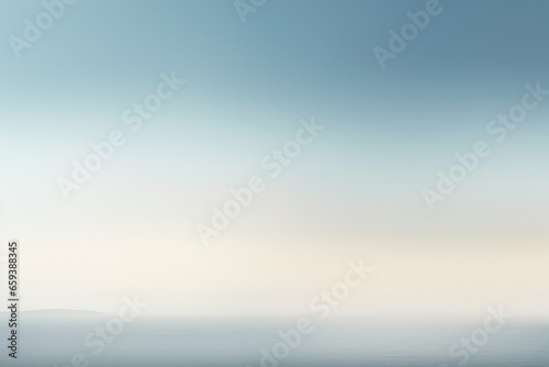 Obraz na płótnie Glowing foggy blue air horizon, creating an abstract seaside scene. w salonie