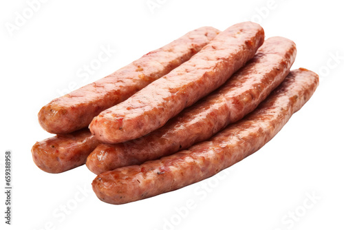 Breakfast Sausage isolated on transparent background, Generative Ai