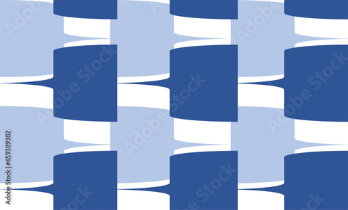 two tone blue block vertical strip on white background repeat seamless pattern, blue background replete image design for fabric printing or wallpaper or backdrop
