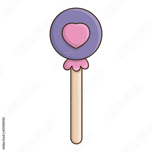 Wallpaper Mural delicious lollipop isolated vector illustration for food design element Torontodigital.ca
