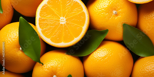 Natural fruit wallpaper background with fresh oranges 