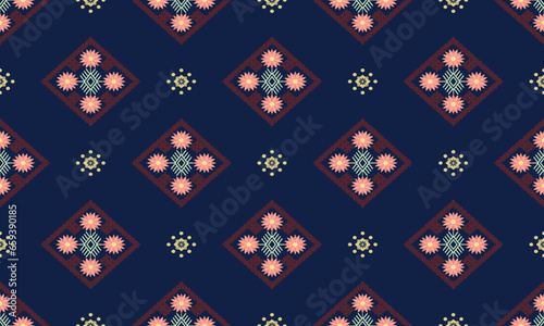 Geometric ethnic pattern for background,fabric,wrapping,clothing,wallpaper,batik,carpet,embroidery style. 