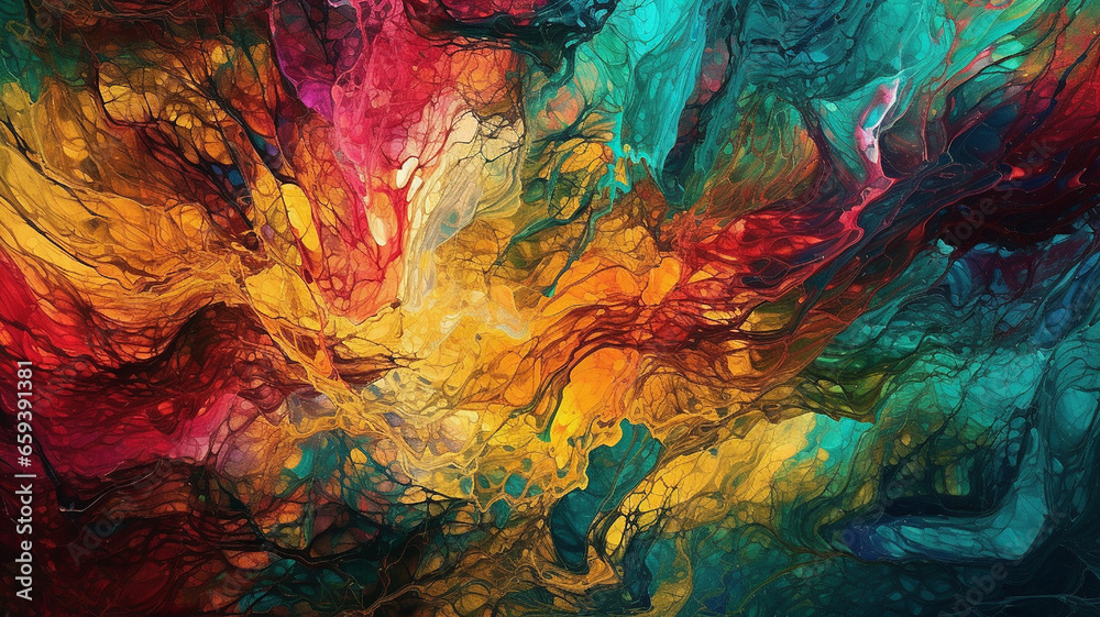 Beautiful Abstract  Colors Wallpaper | AI Generate