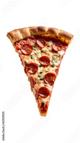 slice of pizza isolated on white, png