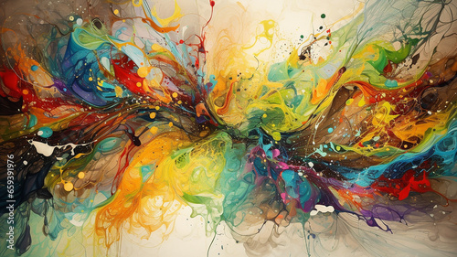 Beautiful Abstract Colors Wallpaper | AI Generate