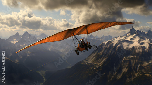 Hang gliders above Planarize photo