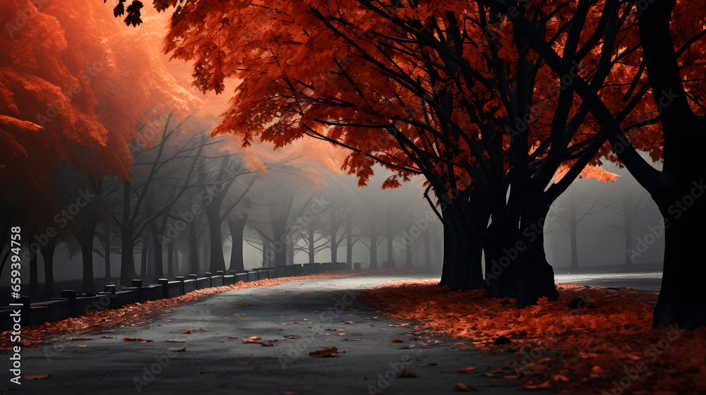 autumn in the park wallpaper