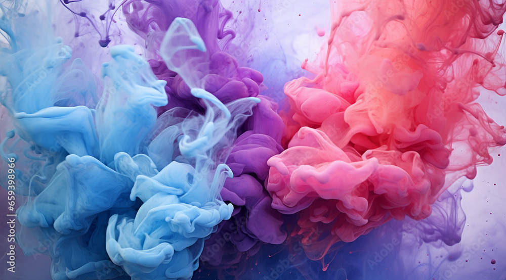 Obraz premium Abstract paint background illustration, generative AI