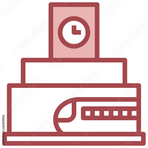 CLOCK filled outline icon,linear,outline,graphic,illustration
