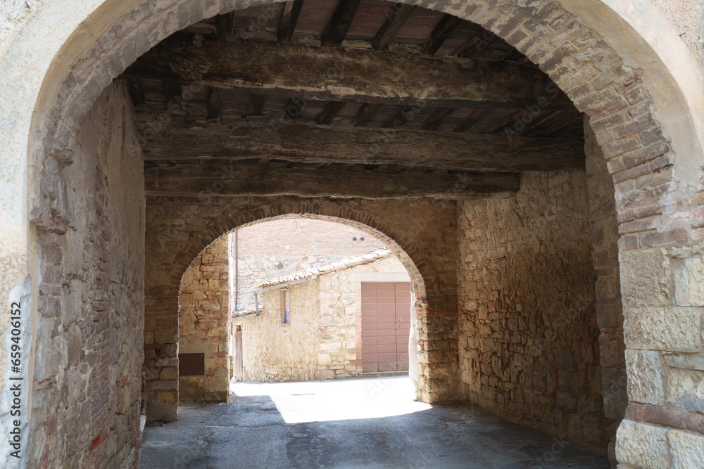 Obraz premium Villa a Sesta, historic village in Chianti