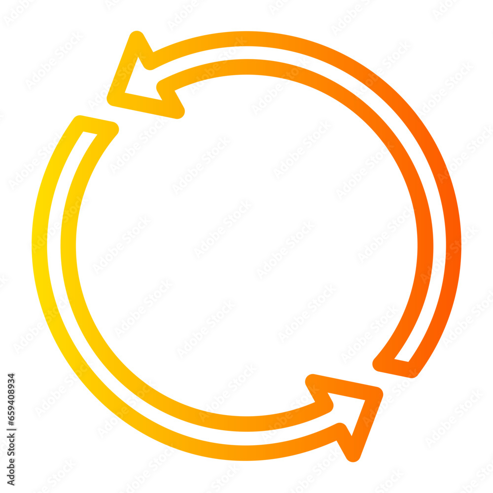 rotation gradient icon