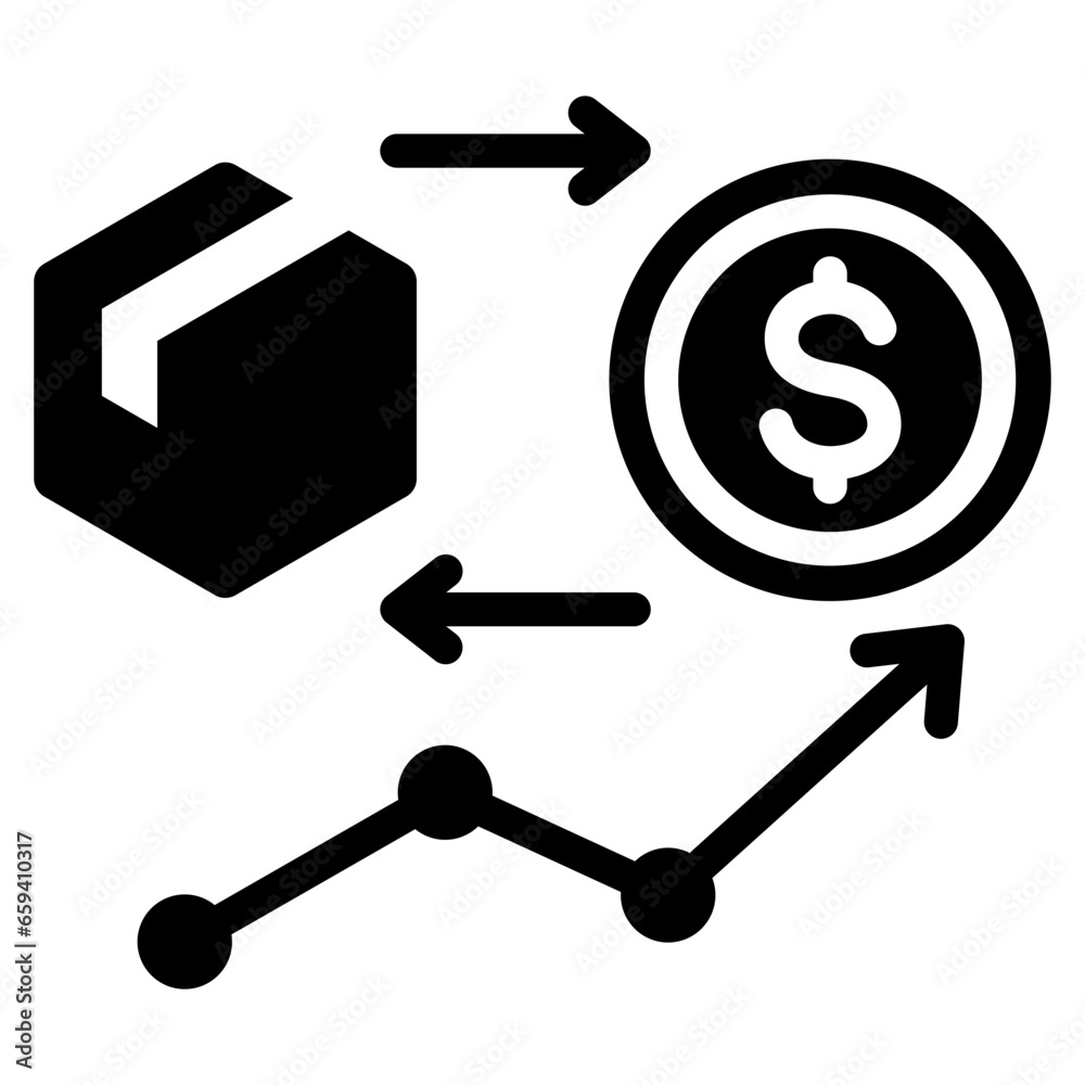 Trading Glyph Icon Trading Glyph Icon