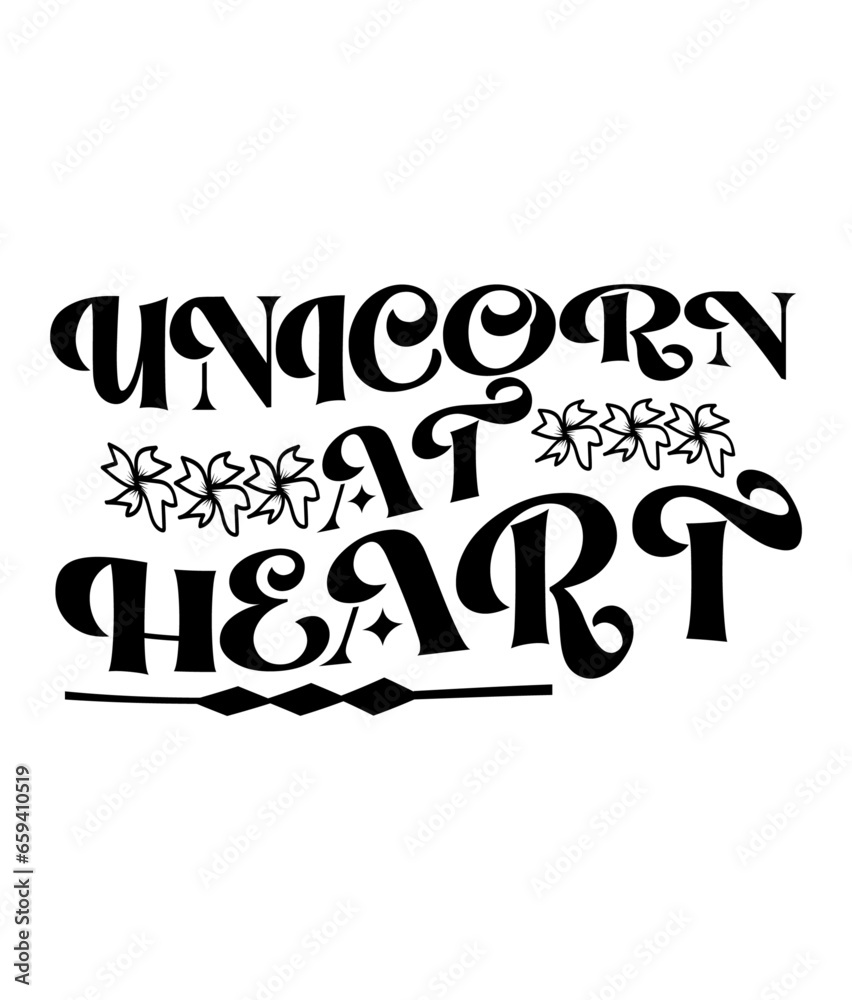 Obraz premium Unicorn Vector, Elements and Craft Design.